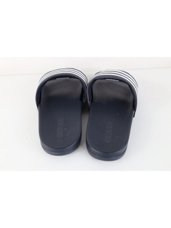 Vintage Y2K Adidas Mens Size 7 Striped Cushioned Slides Sandals Navy Blue main image 8